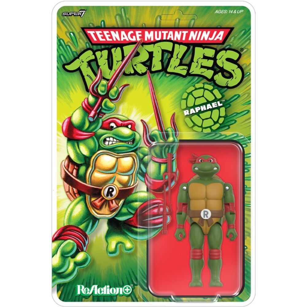 Super7 - Teenage Mutant Ninja Turtles - ReAction+ Wv1 - Raphael (TMNT)